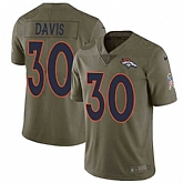 Nike Broncos 30 Terrell Davis Olive Salute To Service Limited Jersey Dzhi,baseball caps,new era cap wholesale,wholesale hats